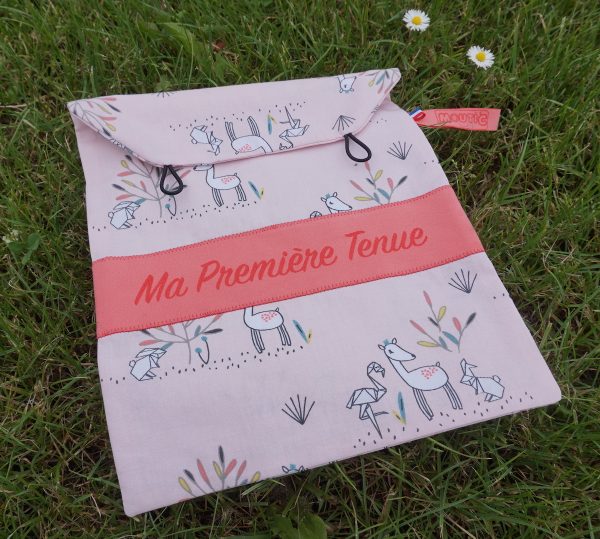 pochette-origami Kit Pochette Nouveau-né "Ma première tenue" - motif origami